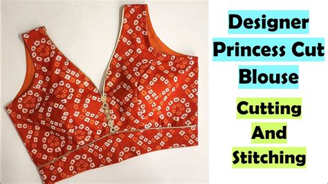 prince cut blouse cutting and stitching|princess cut blouse drawing.